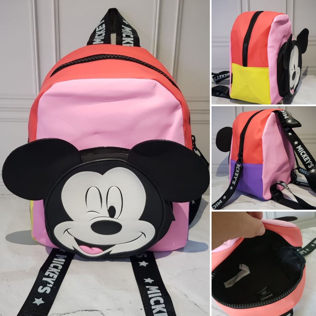 Tas Rabsel Anak Zr Kids Mini Backpack Pink Mickey