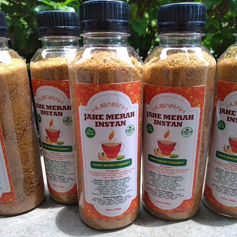 

Jahe merah instan, Jahe merah bubuk cap Humairah 200gr