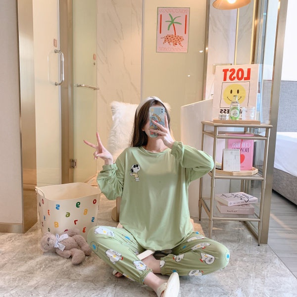 1123 SET BAJU KAOS TIDUR PIYAMA CELANA JOGGER JOGER KEKINIAN PP SPANDEK IMPORT FASHION WANITA KOREA 