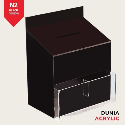 kotak amal akrilik / kotak saran akrilik / display akrilik