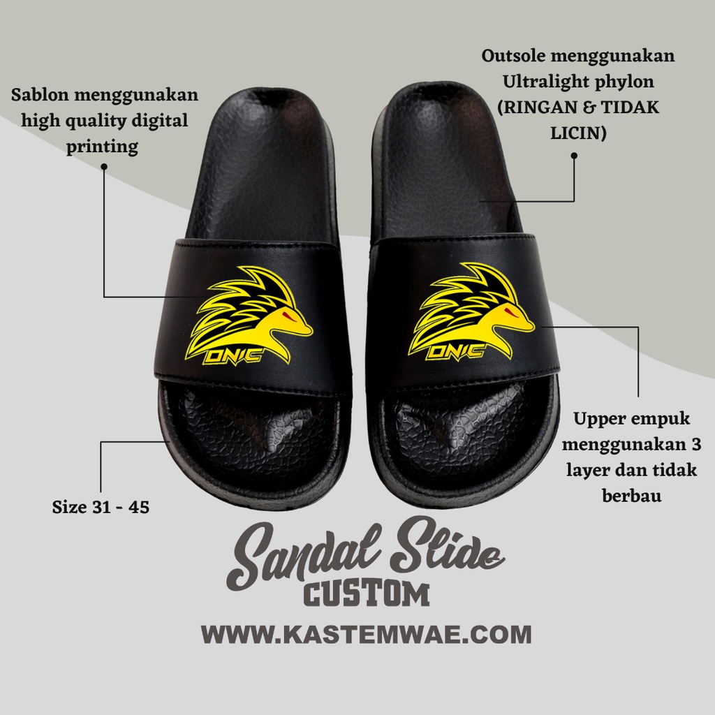 Sandal slide pria original design ONIC ESPORTS