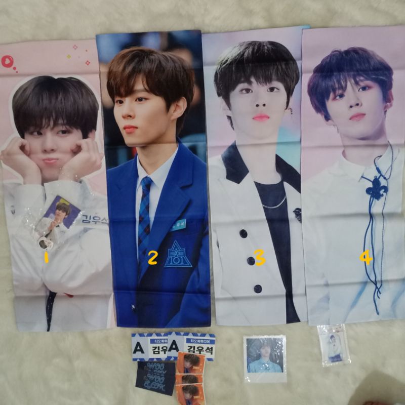 (SALE SLOGAN X1) kim wooseok cheering slogan kit — reflective magical slogan fansite murah