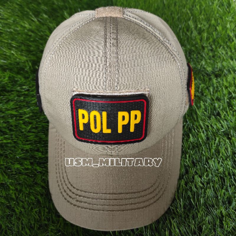Topi SatPol-PP Plus 3 Patch Rubber Pol-PP / topi pol pp