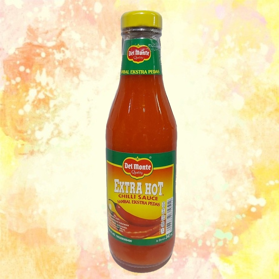 

DEL MONTE Saus Sambal Extra Hot Kemasan Botol 340 ml Cabe Ekstra Pedas Spicy Chili Saos Saus Sauce Sambel Botolan Pedes Cabai Terpedas Bumbu Sedap Penyedap Seasoning Cocol Cocolan Makanan Masakan Bahan Kebutuhan Dapur Shoppa Corner Malang Jawa Timur