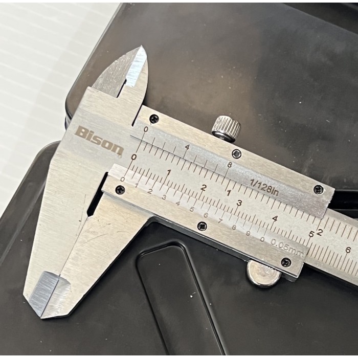 Sketmat Sigmat Jangka Sorong Manual Vernier Caliper Carbon BISON 150MM