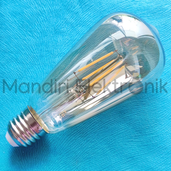 Lampu LED Filament Classic Retro Antik ST64 Kuning MORGEN - Lampu Cafe Kuning Morgen