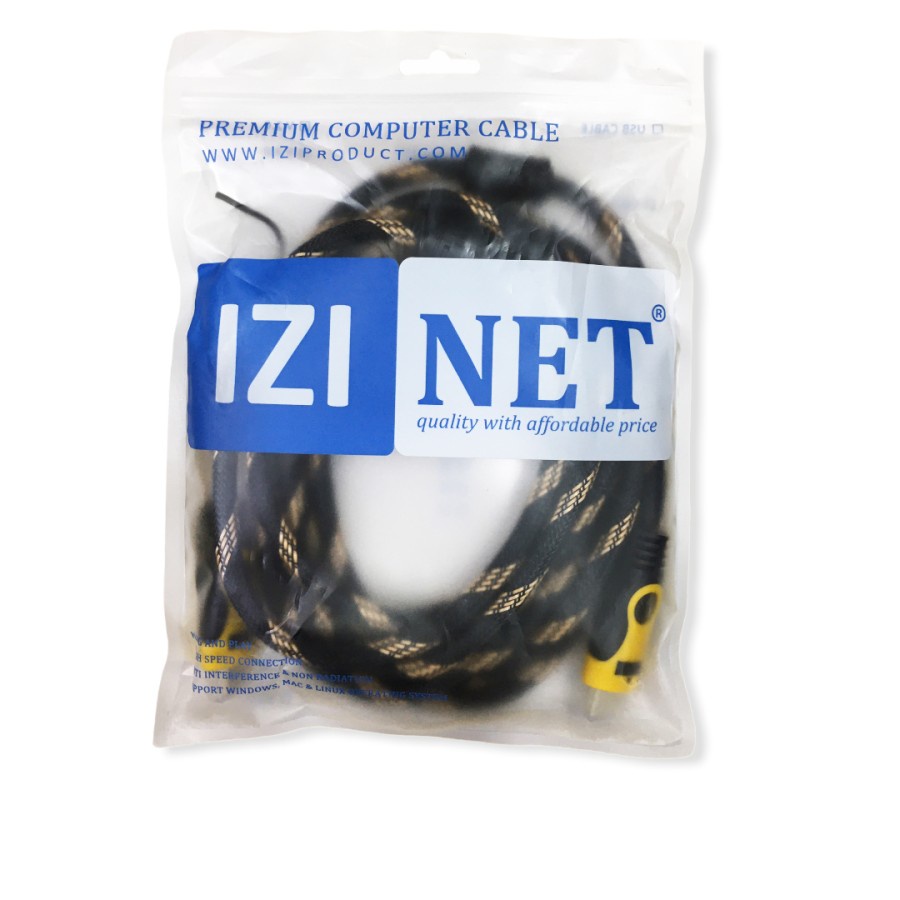 Kabel HDMI Jaring 5M Gold Plated 5 Meter Hight Quality - IZINET