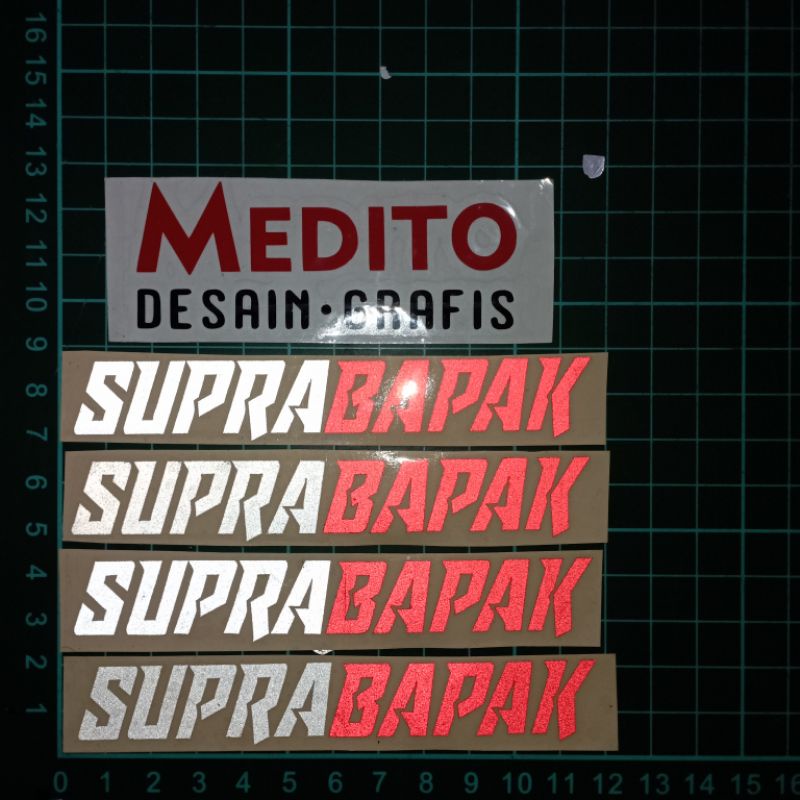 Sticker Cutting Supra Bapak