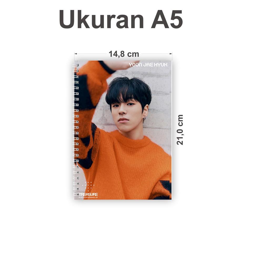 

【HEMAT BESAR!】 Notebook A5 (14,8x21cm) Treasure KPOP Boyband Group Editorial vol 3