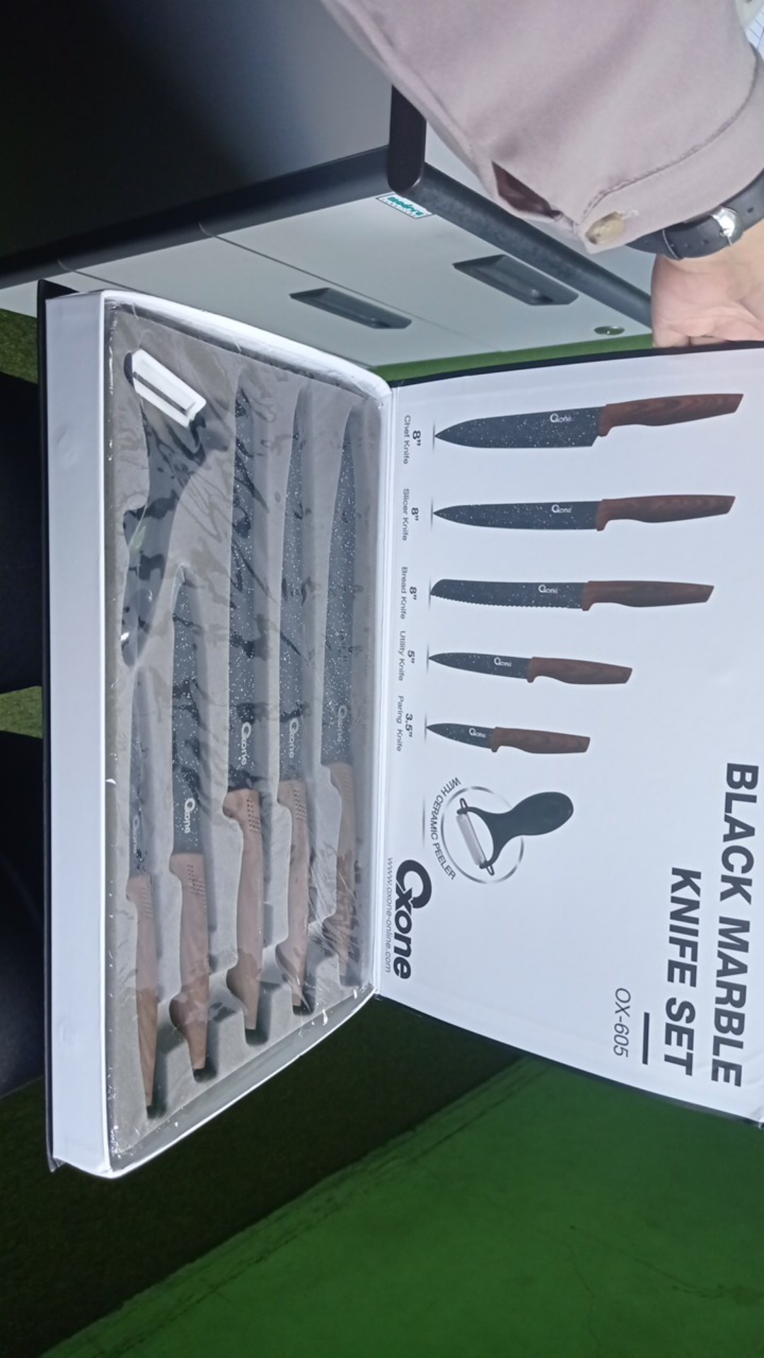 Oxone Black Marble Pisau Dapur Knife Set Ox-605 / Ox-609n - Hitam / Ox-608n - Warna / Ox-617 - Putih