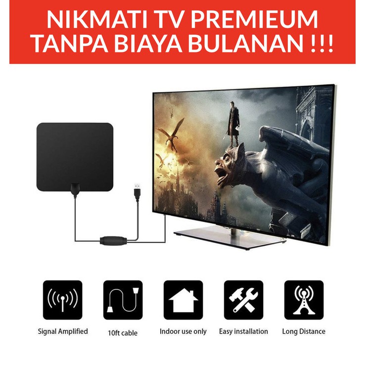 GARANSI 1 BULAN KERUSAKAN Antena Taffware Antena TV Digital PREMIUM
