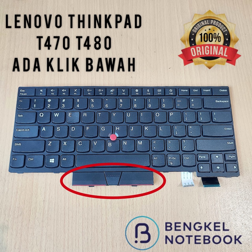 Keyboard Lenovo ThinkPad T470 T480 01AX487 01AX528 01AX569 01AX52 ada klik dibawah