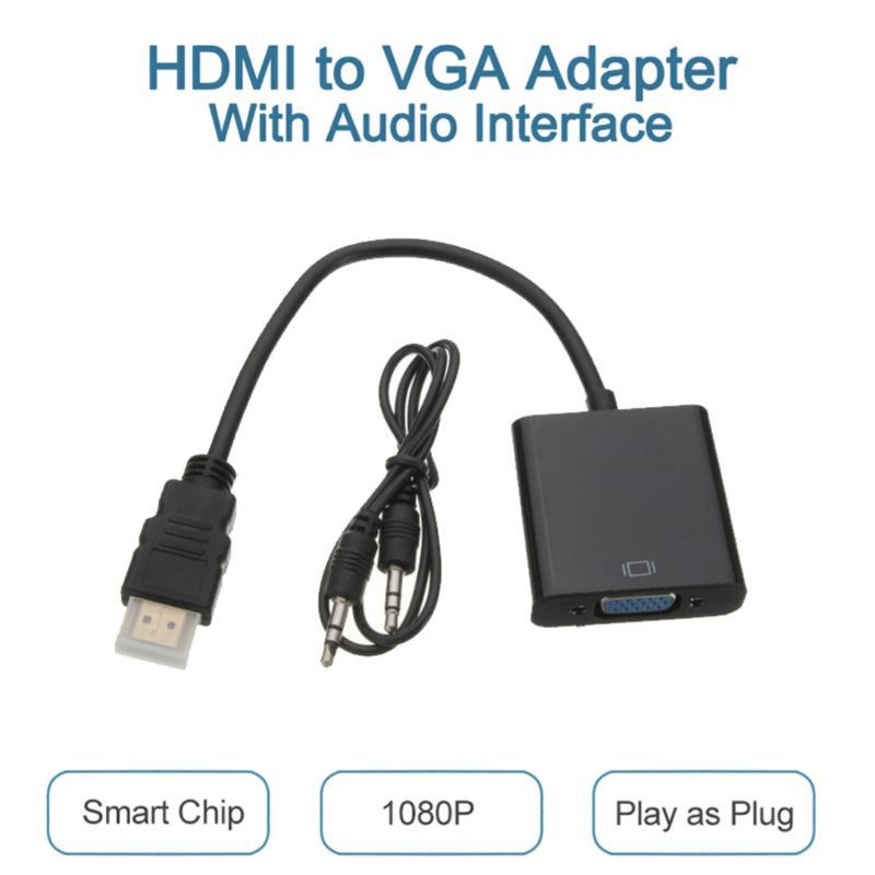 Converter hdmi to VGA with Audio/Kabel Hdmi to Vga+audio converter
