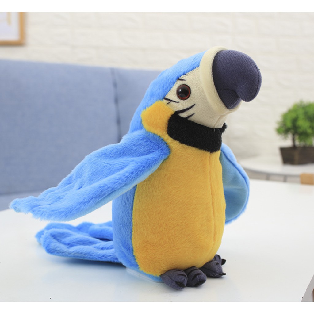 Boneka Burung Beo Peniru Suara / Burung Beo Bisa Bicara/ Talking Bird/Belajar Berbicara/Boneka bayi