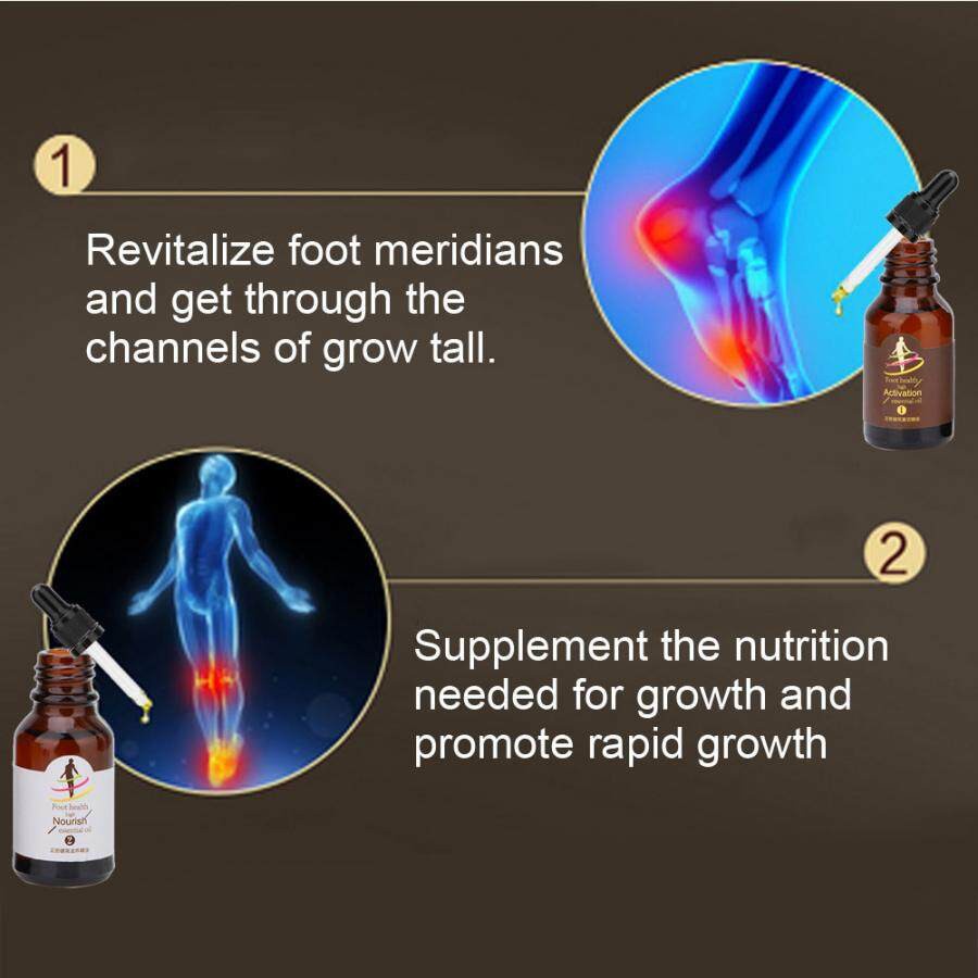 Massage Oil Tinggi Badan 15ml+15ml Minyak Kaki Agen Pertumbuhan Tinggi Badan Pertumbuhan Tulang Promosikan Pertumbuhan Tinggi Kedua Lagi