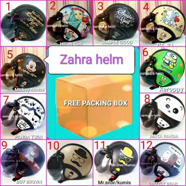 Helm dewasa bogo karakter