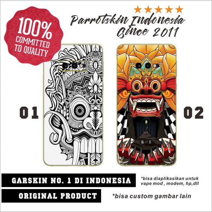 Garskin Skin Samsung S10E for back case Reog Indonesia Edition