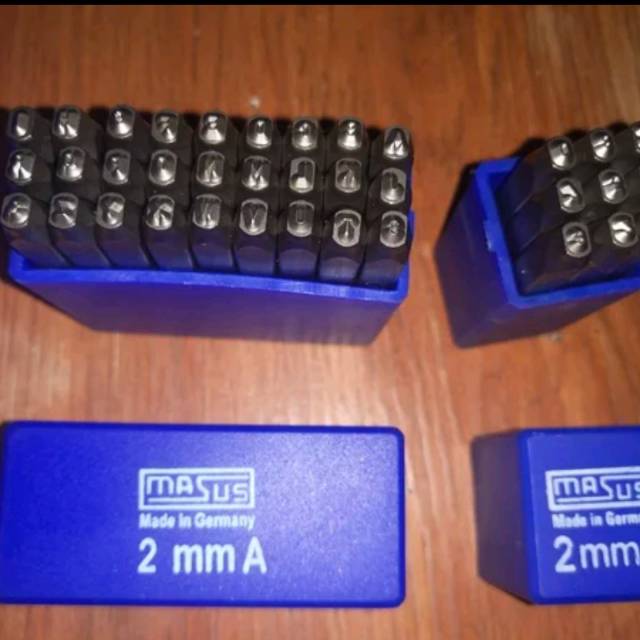 

MASUS Germany Huruf Ketok dan Angka Ketok 2 Mm Stamp Punch Letter A - Z and Figure 0 - 9