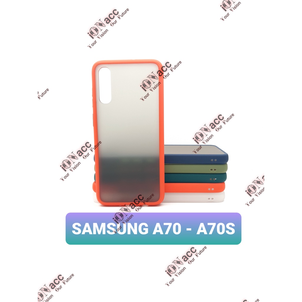 ION CASE MY CHOICE SAMSUNG A70 - A70SS -HARDCASE DOVE TPU MACARON