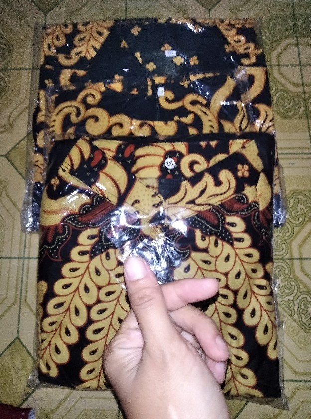 Batik Couple Keluarga Sania Ruffle Ori Ndoro Jowi Dnt Gurita Kuning