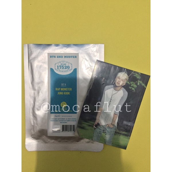 BTS 2nd muster 17520 live photo namjoon rm rpc pc photocard rap monster