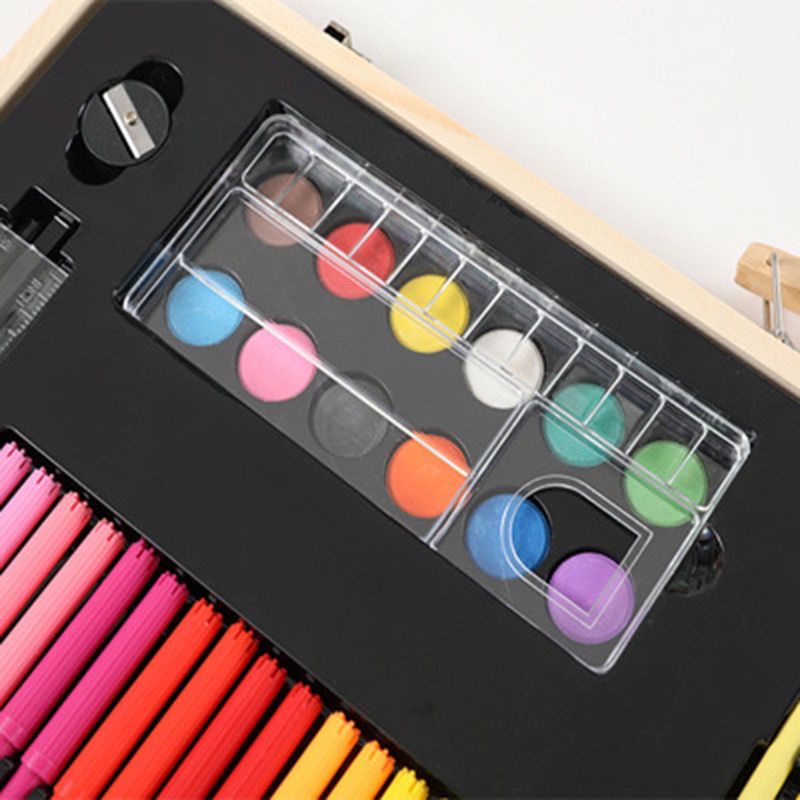 Set Crayon Box Kayu