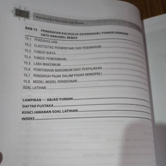 Buku Matematika Ekonomi Dan Bisnis Jilid 1 Edisi 4 By Josep