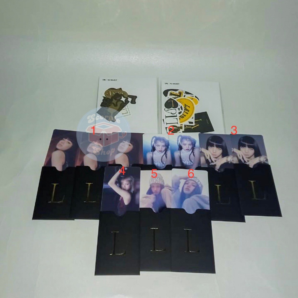 LISA - YG MERCH LALISA MD Sticker set Photocard pc pob YGS