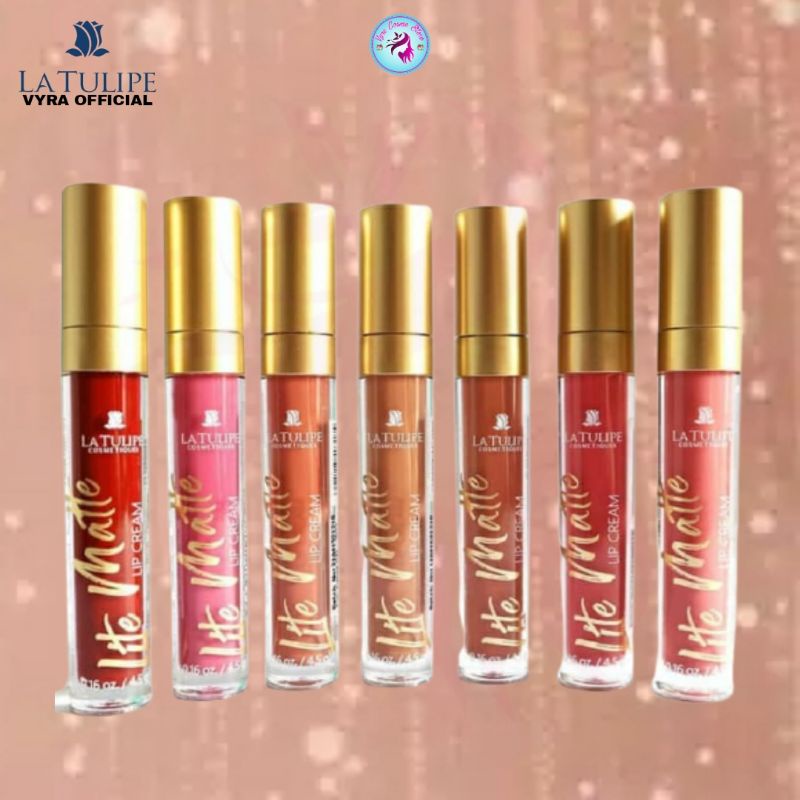 LA TULIPE Lite Matte Lip Cream / Lipstick / Lipstik