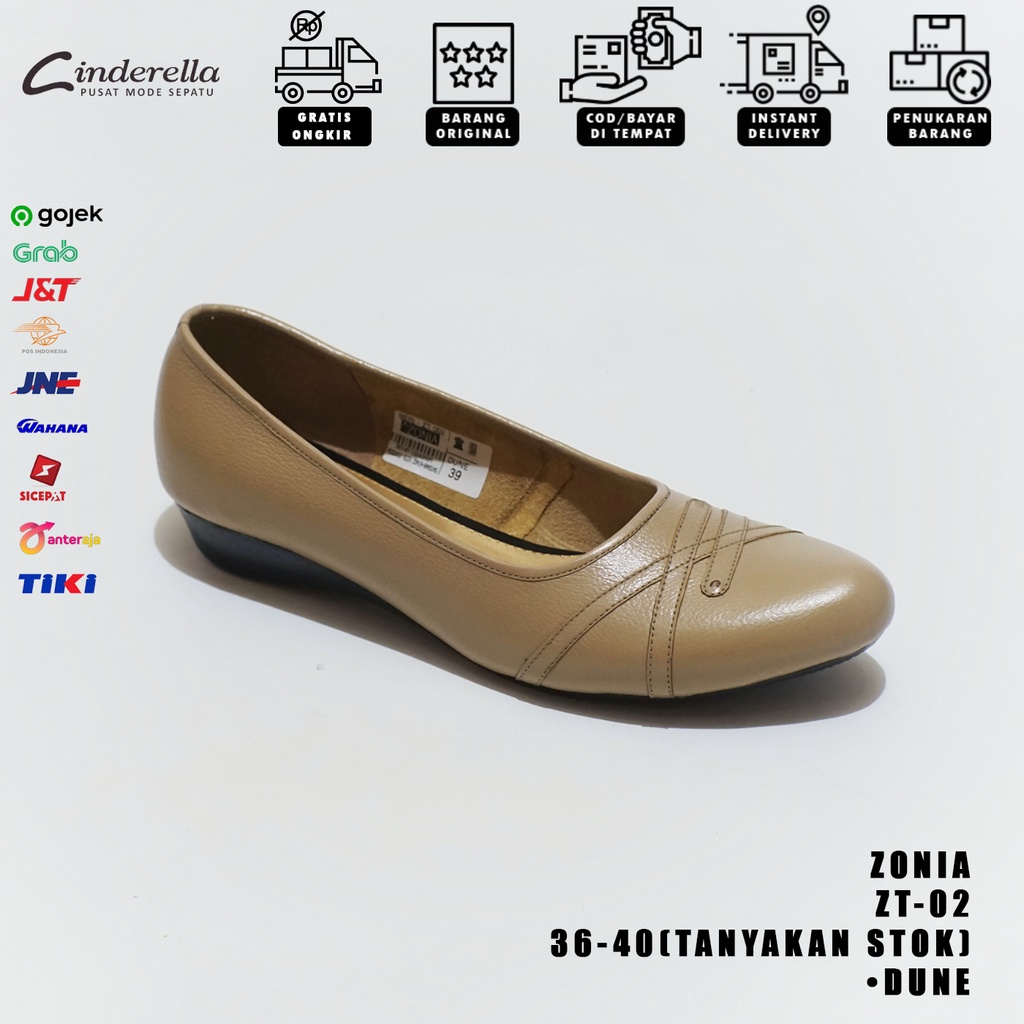 Sepatu Wedges Wanita Zonia ZT-02 Dune