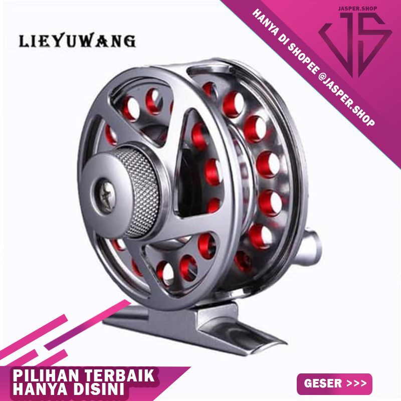 DISKON MURAH Reel Tokos One Way Aluminium Lieyuwang DS50 Max Drag Up To 7Kg