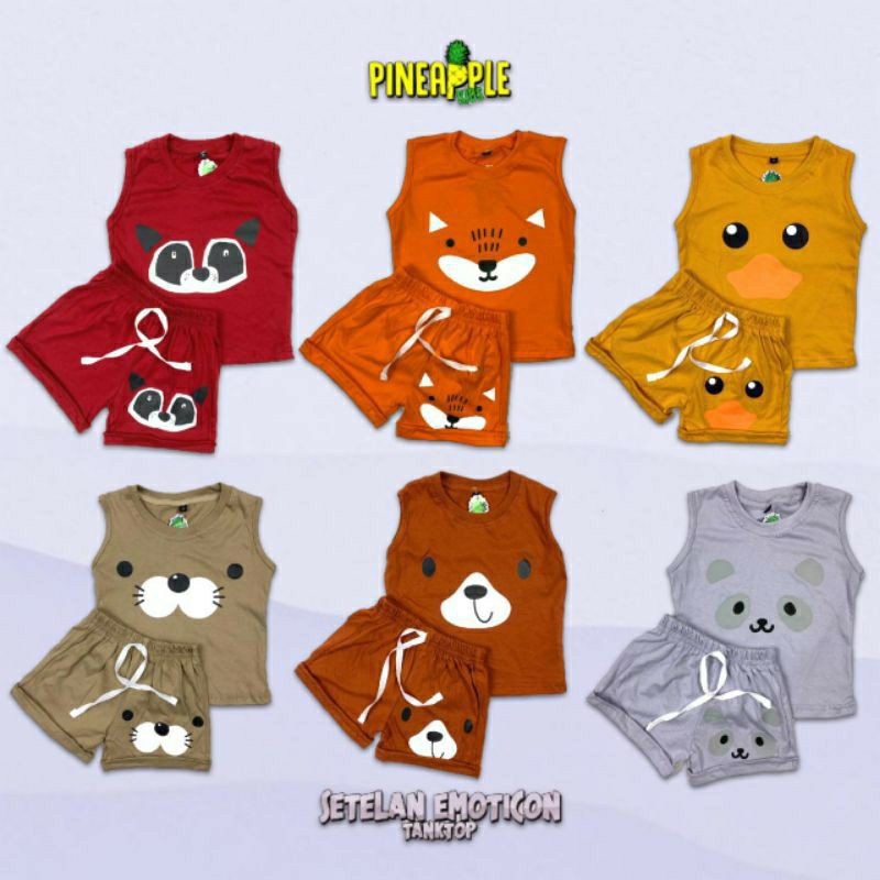 SETELAN HOMEY ANIMALS BY PINEAPPLE KIDS