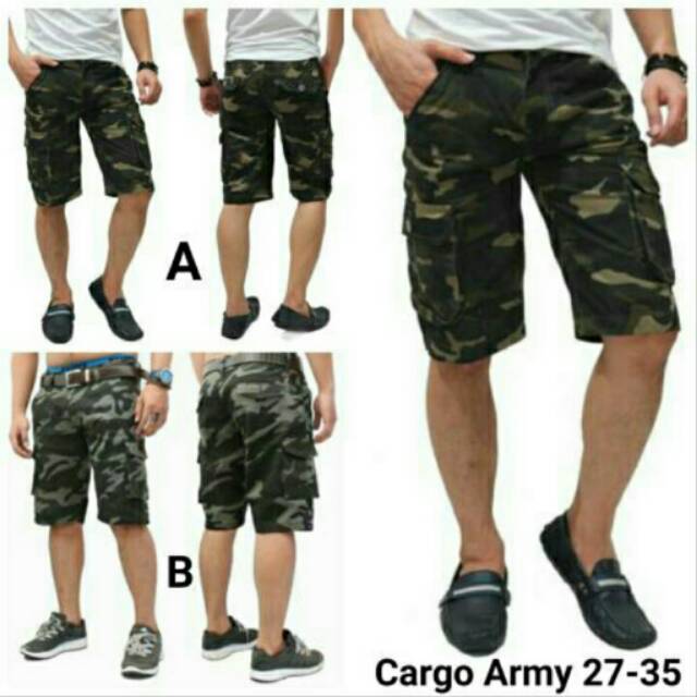 Celana cargo pendek/celana cargo army/celana pendek cargo army