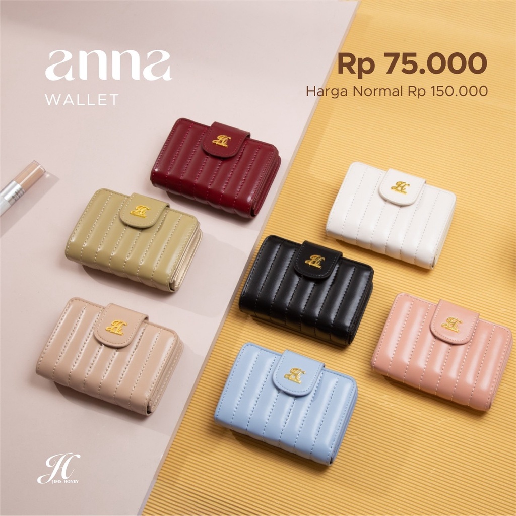 Anna Wallet Jims Honey Dompet Kecil Mini Lipat Card Wanita