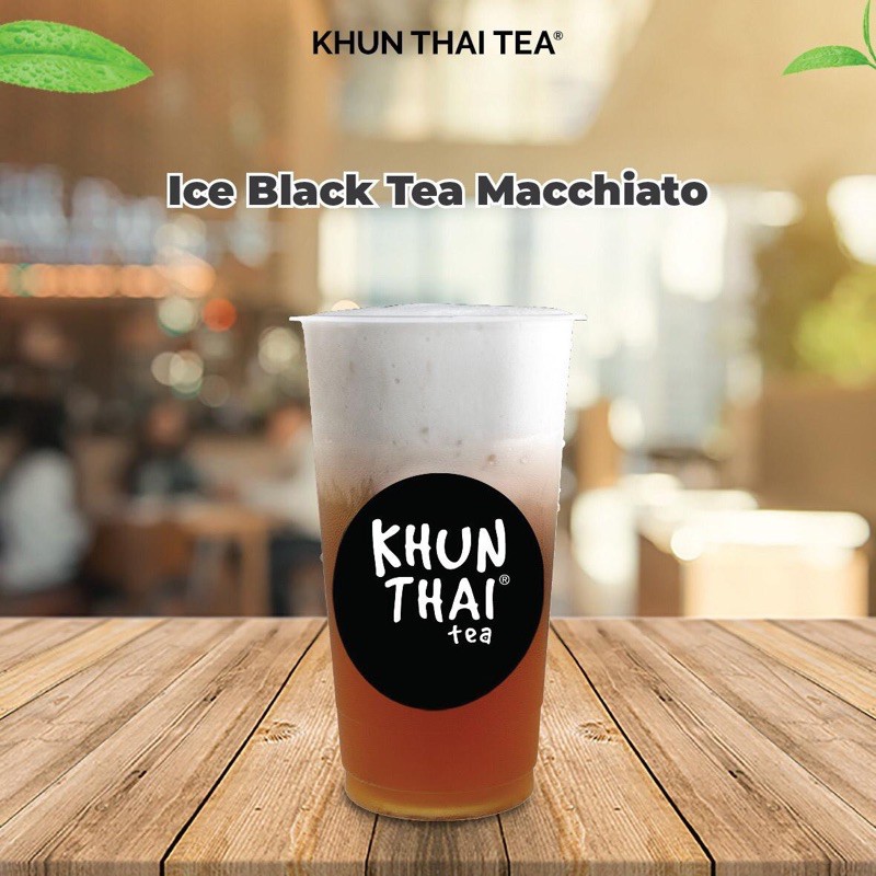 

Ice Black Tea Macchiato