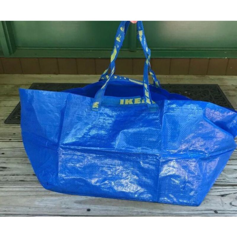 kantong belanja murah / kantong laundry / tas belanja / tas laundry kuat muat banyak ikea frakta