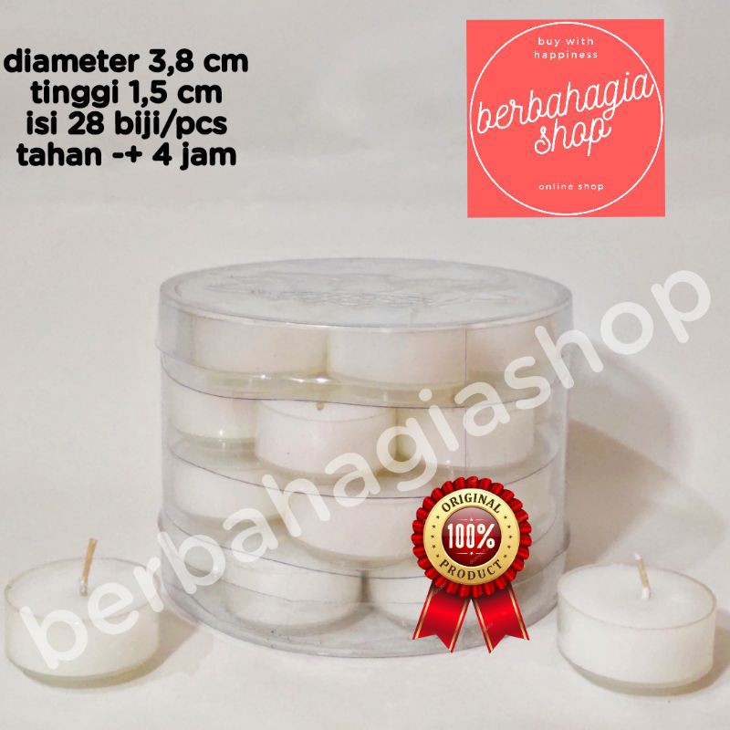 Tealight Candle Isi 28 / Lilin Tea Light / Tea Lite Candle