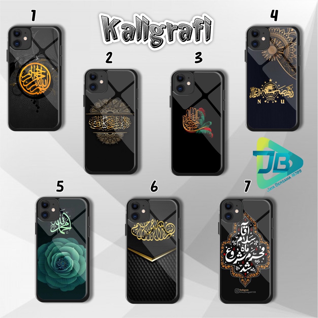 HARDCASE 2D GLOSSY KALIGRAFI OPPO VIVO XIAOMI SAMSUNG REALME IPHONE ALL TYPE JB5112