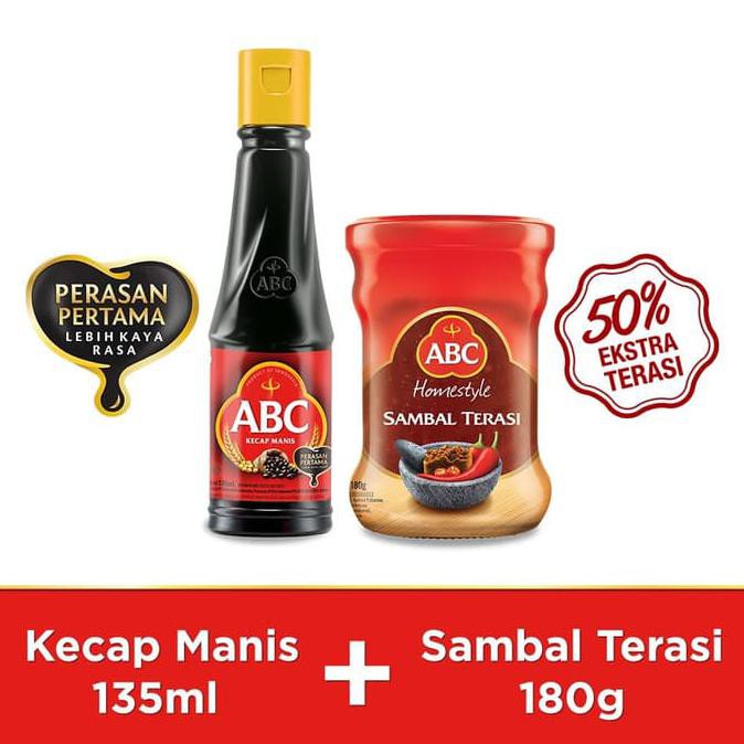 

TERLARIS!! Bundling ABC Kecap Manis 135ml & Sambal Terasi 180g