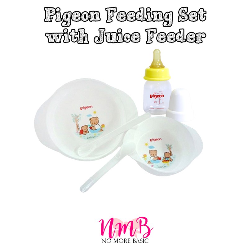 Pigeon Feeding Set Mini / Juice Feeder / Training Cup System - Set Makan Bayi