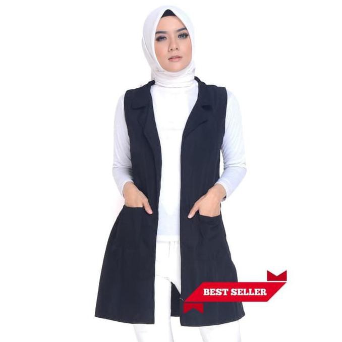 VEST CEWEK WANITA ROMPI BAJU LUARAN OUTER MURAH TERBARU KOREA STYLE PILIHAN KEREN
