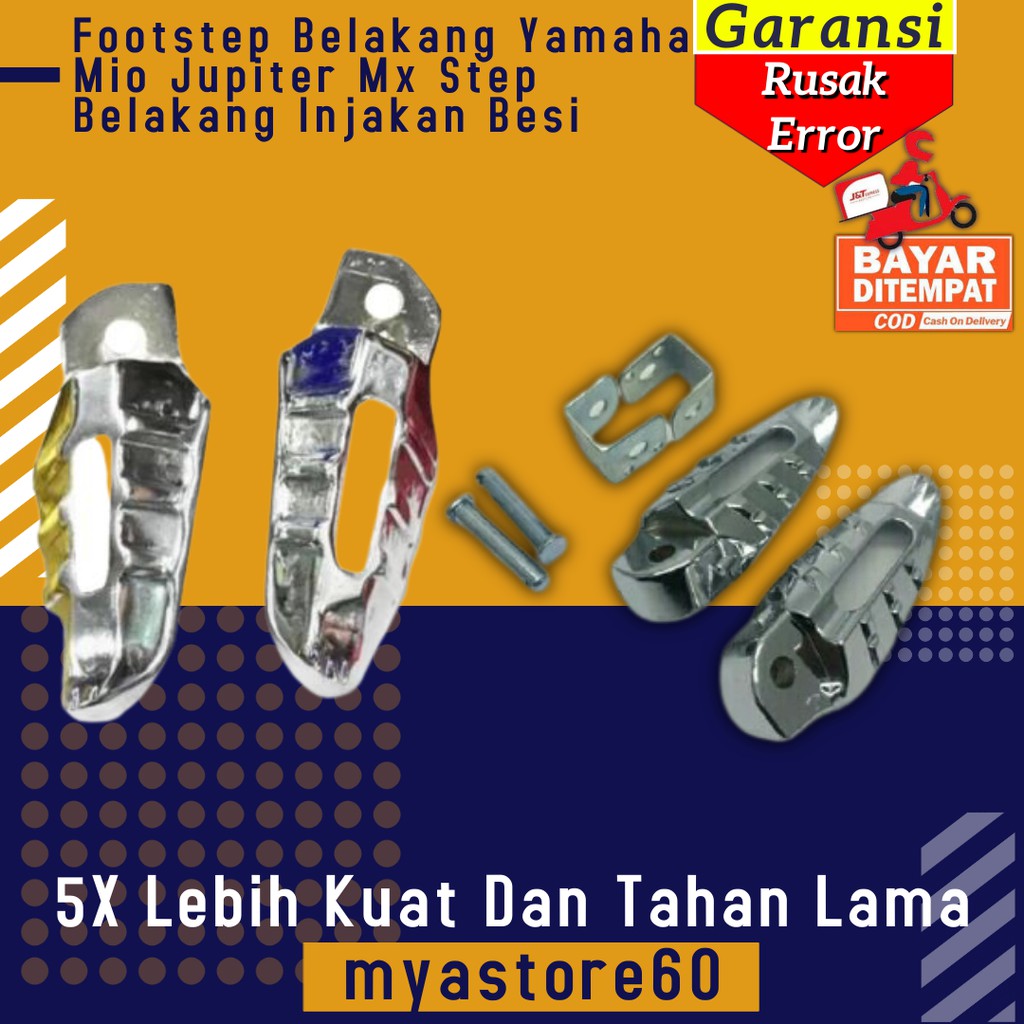 Footstep Belakang Yamaha Mio Jupiter Mx Pijakan Step Belakang Injakan Besi Aksesoris Variasi Motor