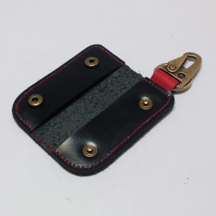 Gantungan Kunci Mobil Motor Carabiner Dompet STNK Kulit Slim Polet