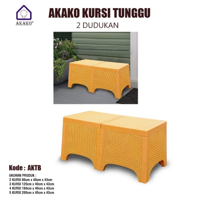 AKAKO -  Kursi tunggu Plastik Original (AKTB)