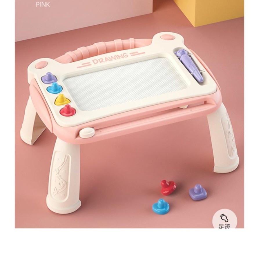 MAINAN EDUKASI MEJA MENGGAMBAR MINI DRAWING COLORFUL MAGNETIC PAINTING TABLE PORTABLE