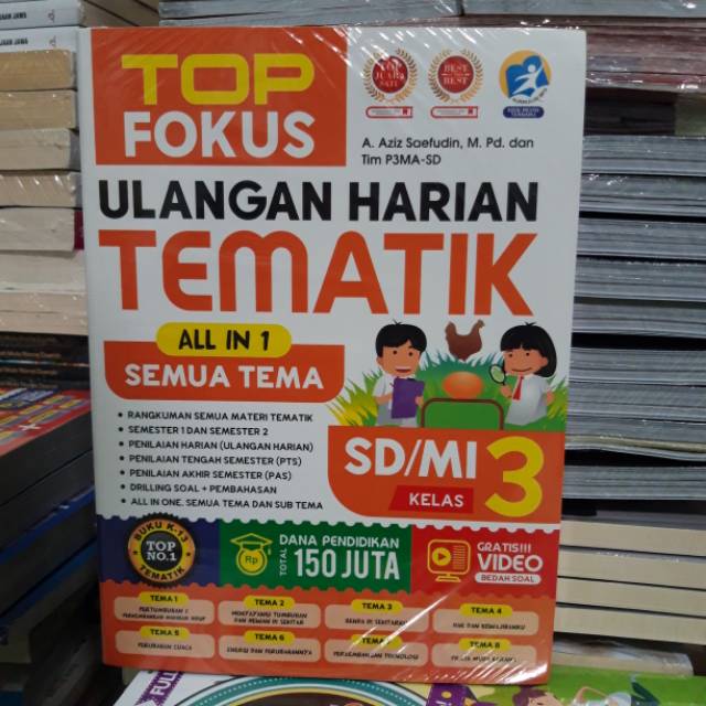 TOP FOKUS ULANGAN HARIAN TEMATIK ALL IN 1 SEMUA TEMA SD MI KELAS 3