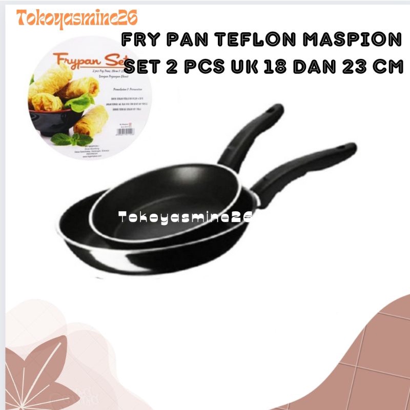 Fry Pan Set 2 in 1 Maspion/Teflon Set Anti Lengket