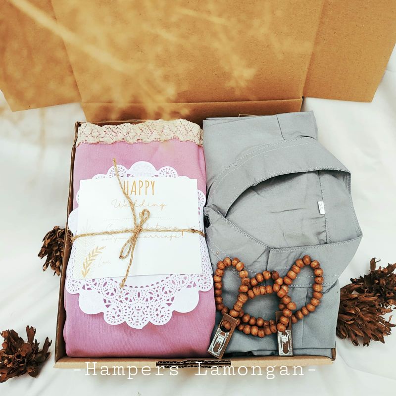PAKET MUKENA DAN BAJU KOKO / HAMPERS RAMADHAN / KADO COUPLE PERNIKAHAN MUKENAH / PARCEL LEBARAN UNTU