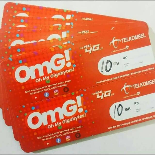 Voucher telkomsel 10 Gb