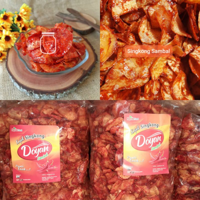 

singkong sambal 250grm snack kiloan jajanan jadul makanan ringan camilan